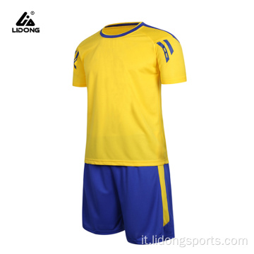 Maglie da calcio vuote all&#39;ingrosso uniformi da calcio personalizzate